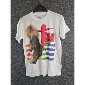 VTG Tina Turner 80s T Shirt Original 1987 Break Every Rule Tour Concert Single